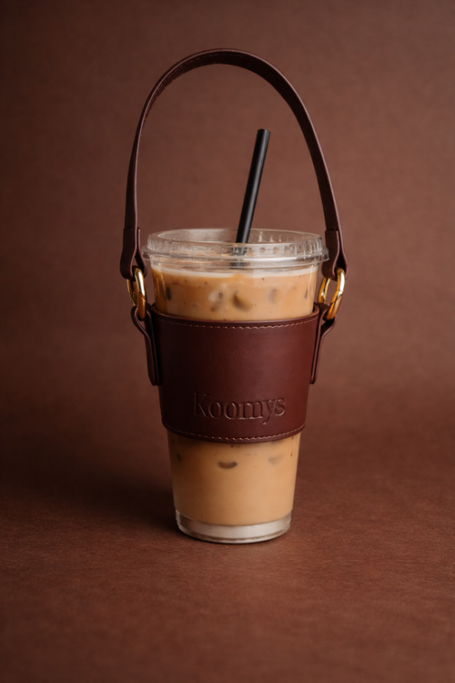 Caramel Latte - Porte-Gobelet Marron Cognac