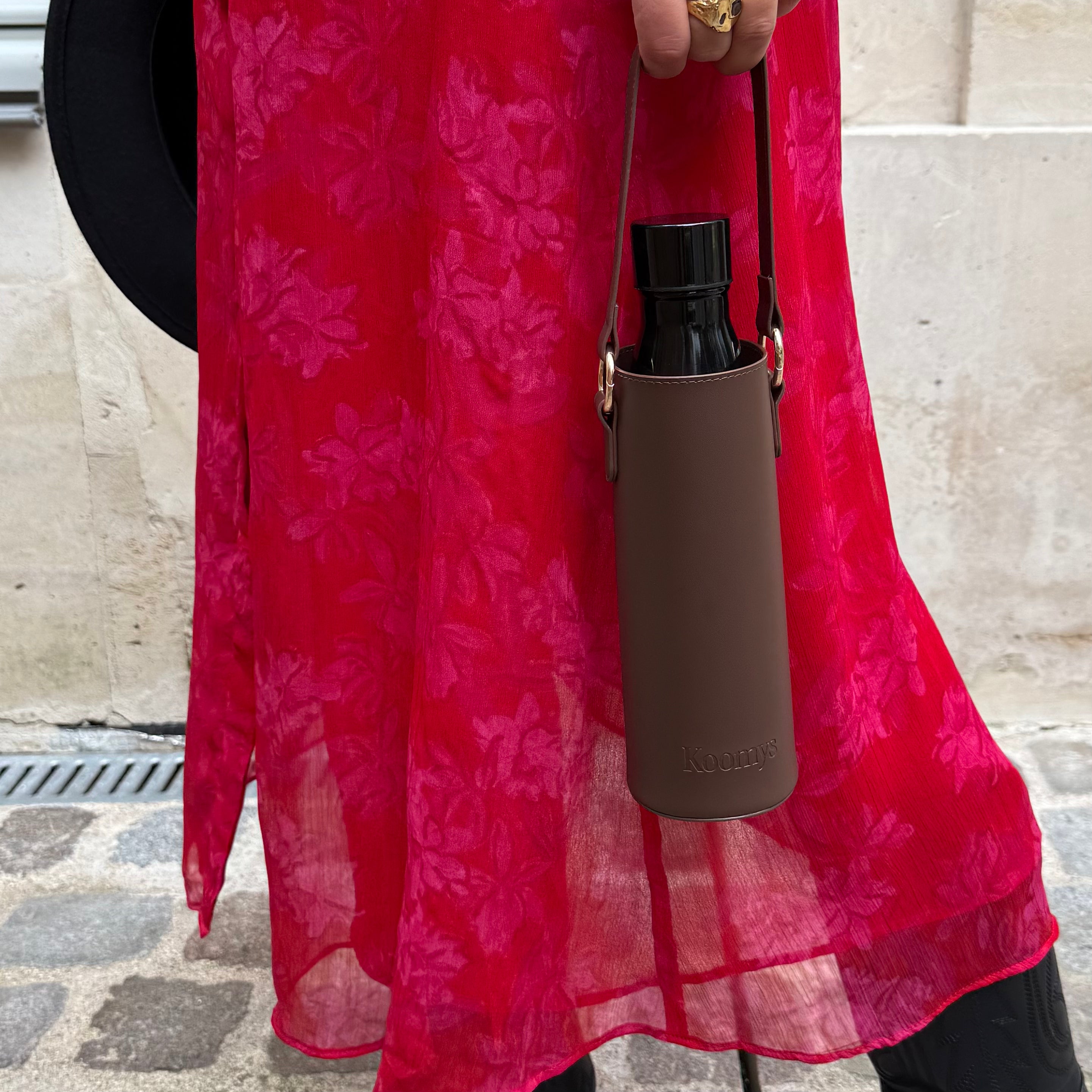 Chai Wander - Porte-Gourde Marron Cognac